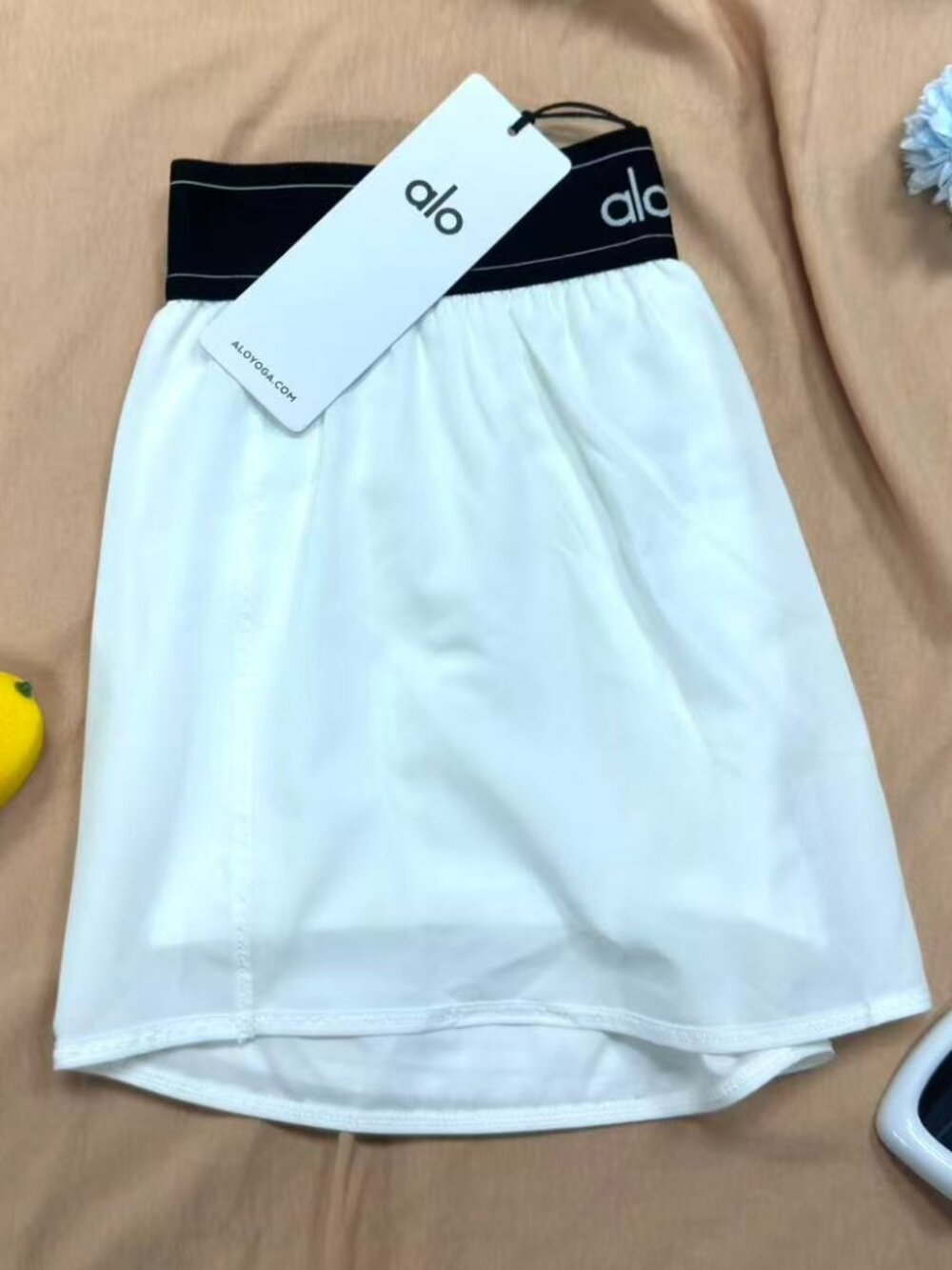 🍱Alo Yoga Match Point Tennis Skirt White,Summer Look - Picture 7 of 7